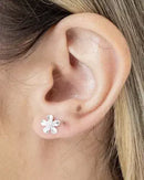 BRINCO FLOR E MICRO ZIRCONIA CRAVEJADO