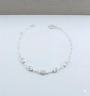 PULSEIRA CINCO ZIRCONIAS OVAIS